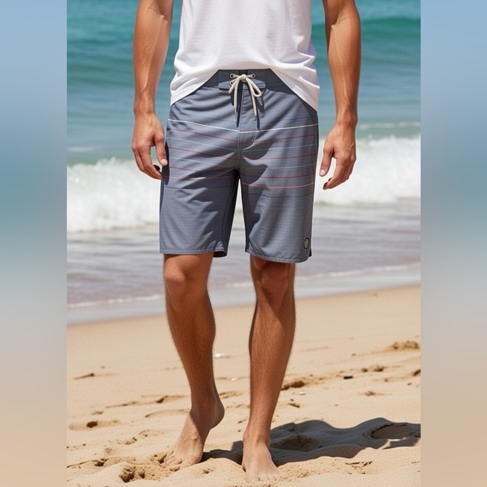 Travis Mathew Gray Board Shorts Quick-Drying Swimwear 40 Waist